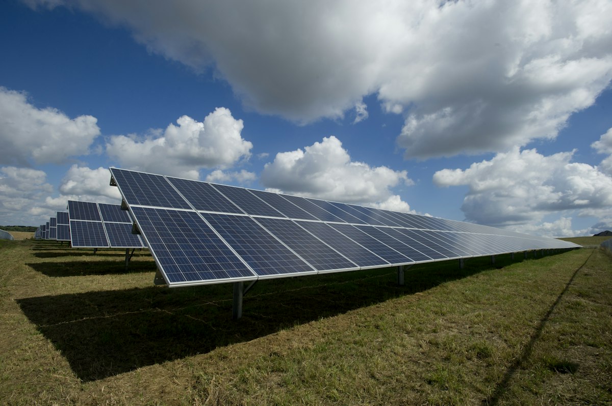 Solar panels installed on a residential rooftop